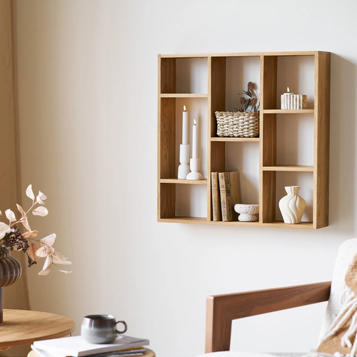 Artichok Abigail Vierkante Wandplank Naturel - 70 x 70 xm