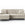 Cosmopolitan Design Uitklapbare hoekbank links met opbergdoos Kyoto 4-zits, flueel lichtblauw - 145x241x88cm