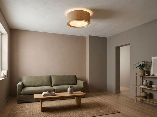bpskoncept plafondlamp Juno - jute - Ø 50 cm