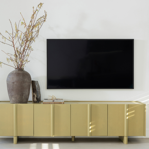 WOOOD tv-meubel Basu - Grenen - Moss - 53x200x46