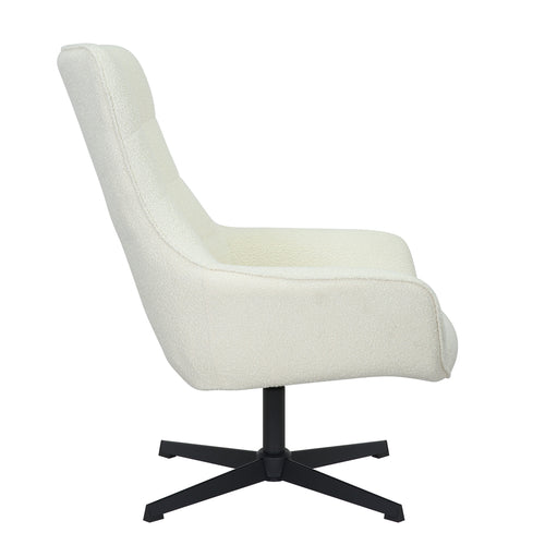Starfurn  fauteuil Nora - wit - 85x81x99cm