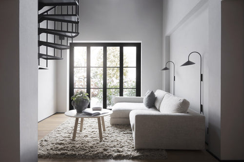 Rowico Home Duncan modulaire gestoffeerde hoekbank lichtgrijs/beige - links - 258 cm