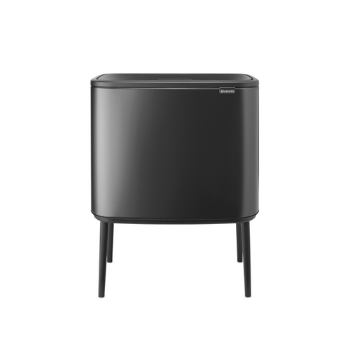 Brabantia Bo Touch Bin, met 2 binnenemmers, 11 + 23 liter - Confident Grey