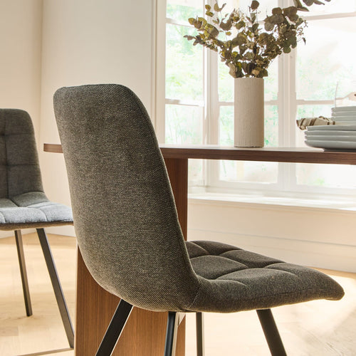 Calicosy - Set van 4 gestoffeerde Eetkamerstoelen - 46x40x87 cm