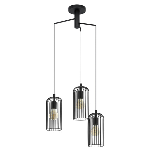 EGLO hanglamp Roccamena 1 - e27 - ø 61,5 cm - zwart - vtwonen shop