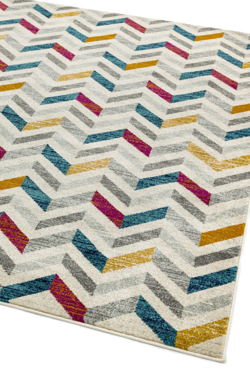 Vloerkleed Easy Living Colt CL06 Chevron Multi 160x230 cm - vtwonen shop