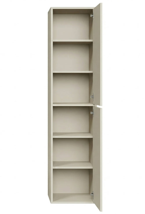 Badplaats Badkamerkast Mali 38 x 33 x 160 cm - Beige - Hangende Kolomkast met 2 Deuren