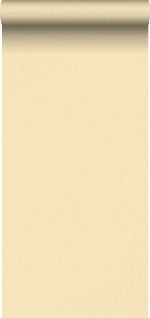 Sanders & Sanders behang linnenstructuur geel - 53 cm x 10 m - 640480 - vtwonen shop