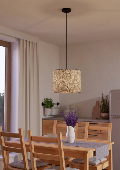 EGLO hanglamp Butterburn - e27 - ø 36 cm - zwart/wit/groen