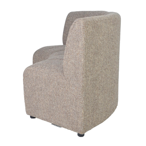 DÉJA Living Eetkamerbank Filo - Rond - Bruin - 170 cm - Met Rugleuning
