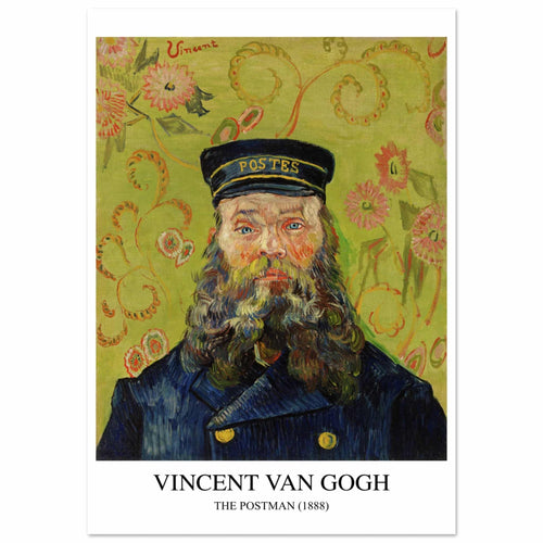 Artfulprints  Vincent van Gogh - The Postman 1888   poster A4 21x29.7 cm - vtwonen shop