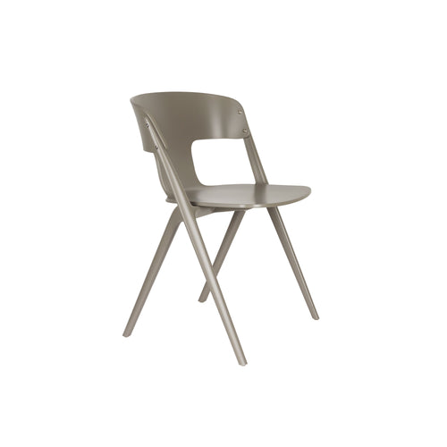 Zuiver Horizon Tuinstoelen stapelbaar Kunststof Taupe - Set van 4 - vtwonen shop