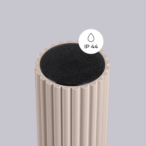 Sollux Lighting Plafondlamp HALO taupe IP44 - 12x12x21cm