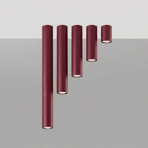 Sollux Lighting Plafondlamp LAGOS 10 bordeaux - 6x6x10cm