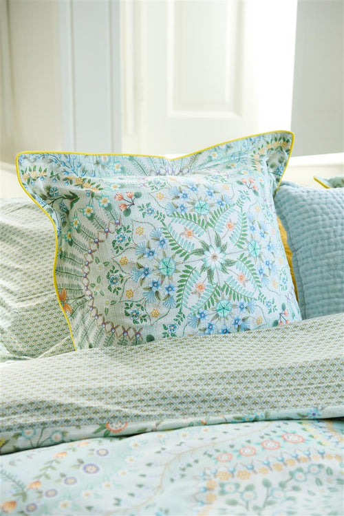 Pip Studio decoratiekussen Alfombra Square - 45x45 cm - licht blauw - vtwonen shop