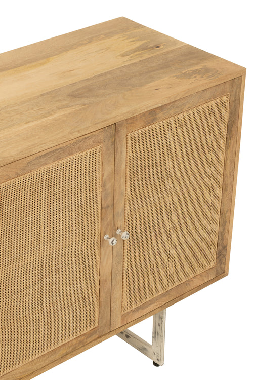 J-Line dressoir - rotan/hout - naturel