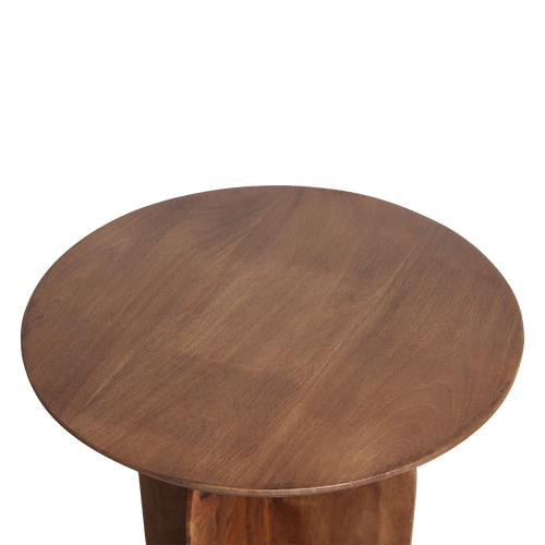 Raw Materials Bullnose bijzettafel mangohout - Ø50 cm