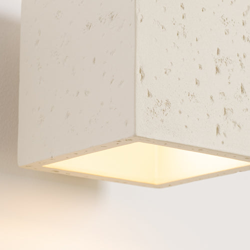 Sollux Lighting Wandlamp QUAD beton beige - 10x12x10cm