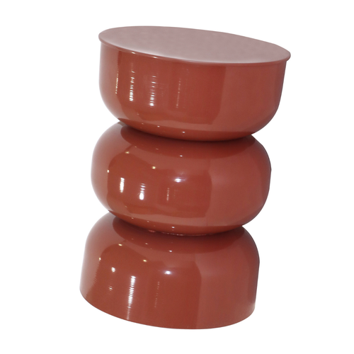 Calicosy - Bijzettafel Metalen ELLA - Terracotta - 36x36x50 cm