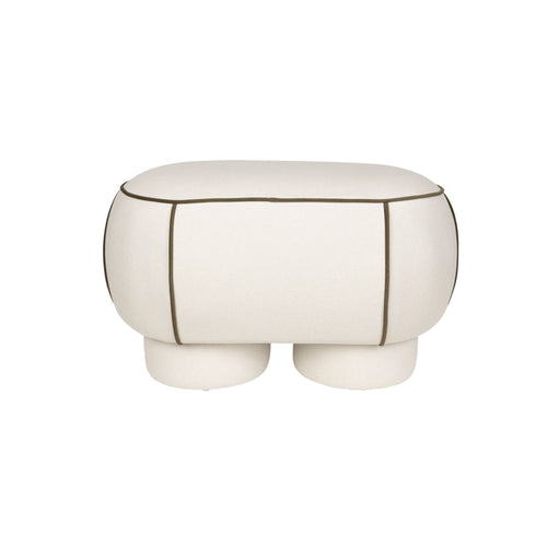 Housecraft Living Marina Bank Ovaal 77,5 cm Wit