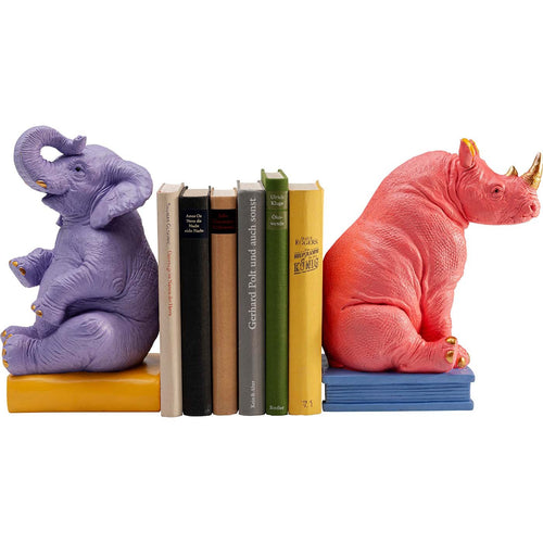 Kare Design Boekensteun olifant en neushoorn (2/Set) - vtwonen shop