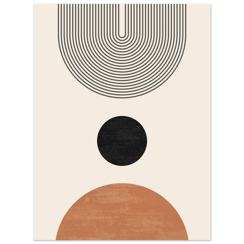 Artfulprints  Abstract rainbow   poster 30x40 cm