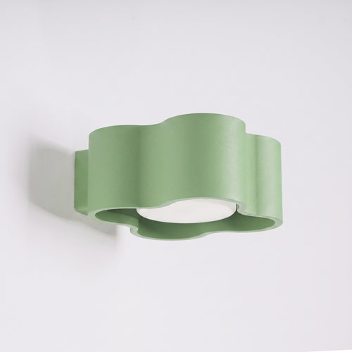Sollux Lighting Wandlamp OVIO saliegroen Gx53 - 12x14,5x6cm