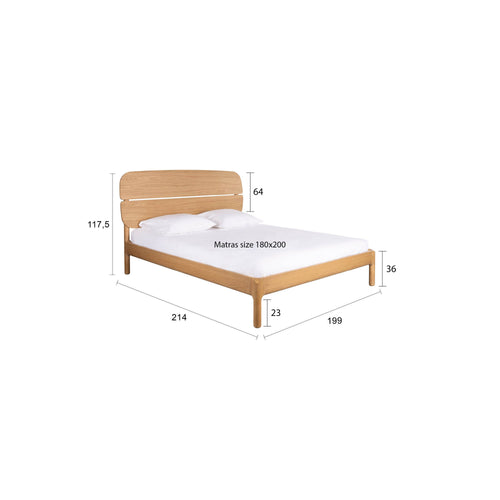 Zuiver Storm Bed Naturel 180