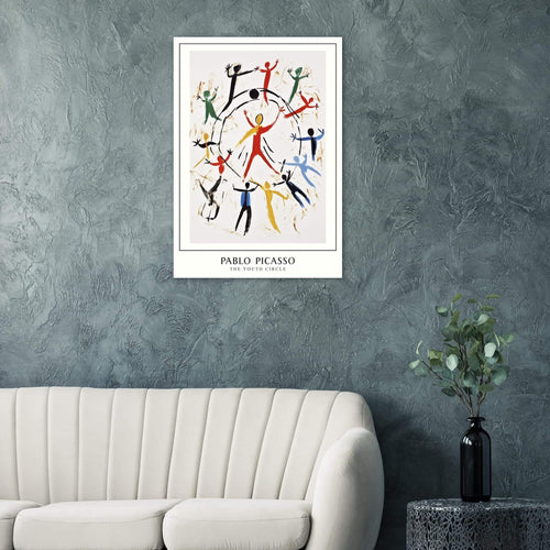 Artfulprints Poster Pablo Picasso - The youth circle   - 50x70 cm - Meerkleurig