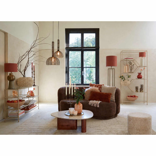 Light & Living vloerlamp Mace - bruin - 30x30x140cm