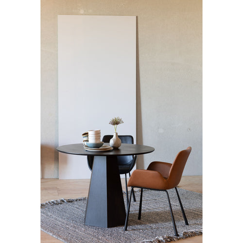 Zuiver Brit LL Eetkamerstoelen armleuning Bruin - Set van 2 - vtwonen shop