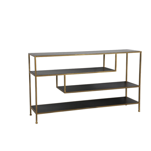 Light & Living tafel Ylaya - goud - 140x35x80 cm