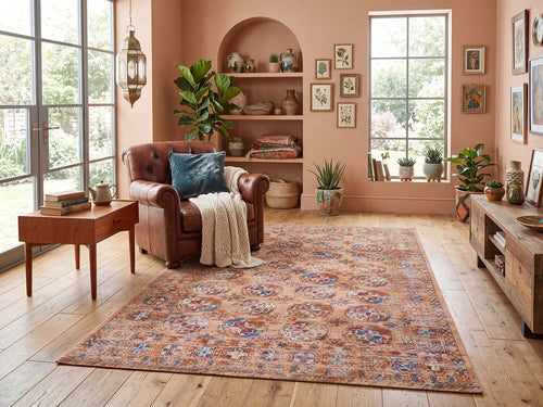 Antiquarian vloerkleed 7850 Rouge Bleu Vif - Multicolor - 140 x 200 cm