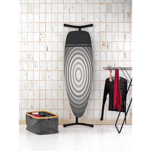Brabantia Strijkplank D, 135x45 cm, hittebestendige parkeerplaats - Titan Oval