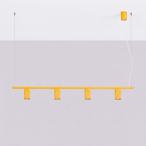 Sollux Lighting Kroonluchter RAYO 4 geel - 122x6x208cm
