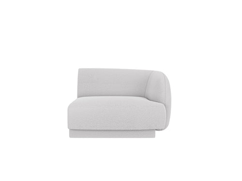 Micadoni rechter module Miley boucle lichtgrijs - 90x90x70cm