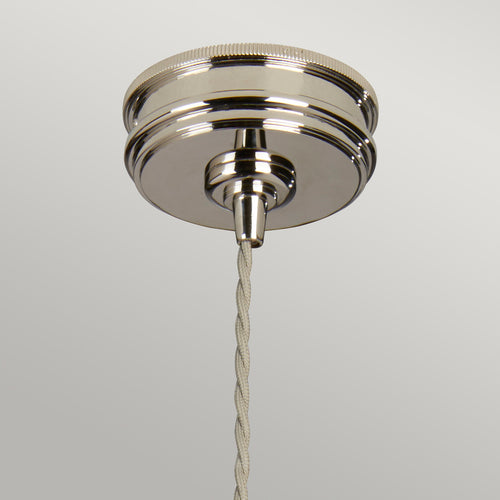 Elstead Douille - 1-lichts plafondlamp gepolijst nikkel, E27