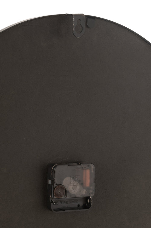 J-Line klok Nue - mdf/ijzer - naturel - large - Ø 60 cm - vtwonen shop