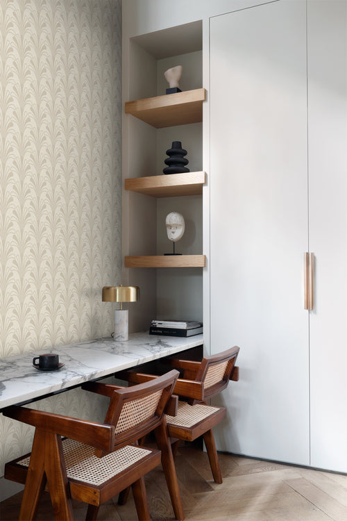 Origin Wallcoverings behang art deco motief zand beige - 50 x 900 cm - 347967 - vtwonen shop