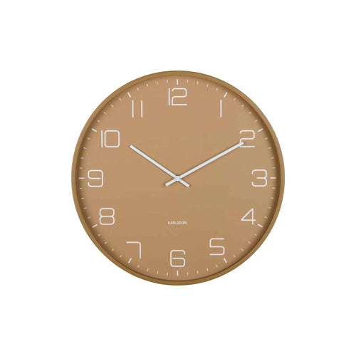 Karlsson wandklok Lofty - bruin - Ø40cm