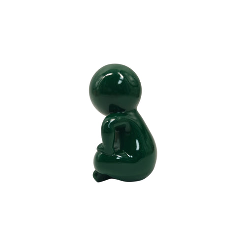 Present Time ornament Amigo Sitting Medium - groen - 11.3x10.2x16.3cm