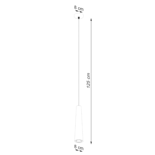 Sollux Lighting Hanglamp ELECTRA beton - 8x8x125cm