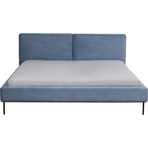 Kare Design Bed East Side Cord - blauw - 160x200cm - vtwonen shop