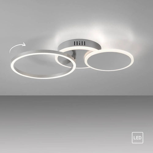 Paul Neuhaus plafondlamp Baikal - 3 lichts - 43  x 8.2   cm - mat chroom