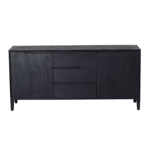 Giga Meubel Dressoir Jiro - Mangohout - Zwart - 150cm - vtwonen shop