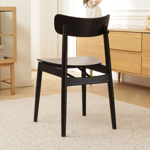 Fameg George Houten Eetkamerstoel Zwart - vtwonen shop