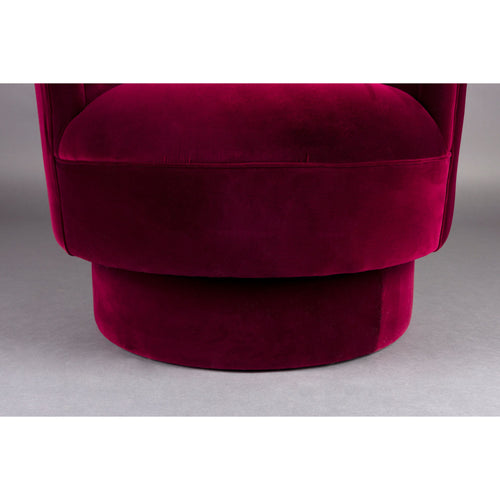 Dutchbone Dorothy Fauteuil Velvet Rood - vtwonen shop