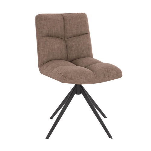 Home Deluxe Eetkamerstoel NODA Grijs/Bruin Aantal: 2 - vtwonen shop