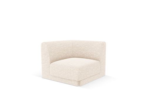 Micadoni Hoekmodule Miley chenille lichtbeige - 90x90x70cm