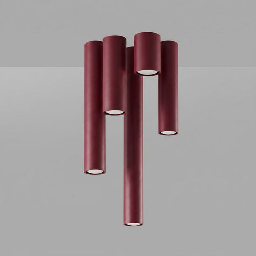Sollux Lighting Plafondlamp LAGOS 20 bordeaux - 6x6x20cm